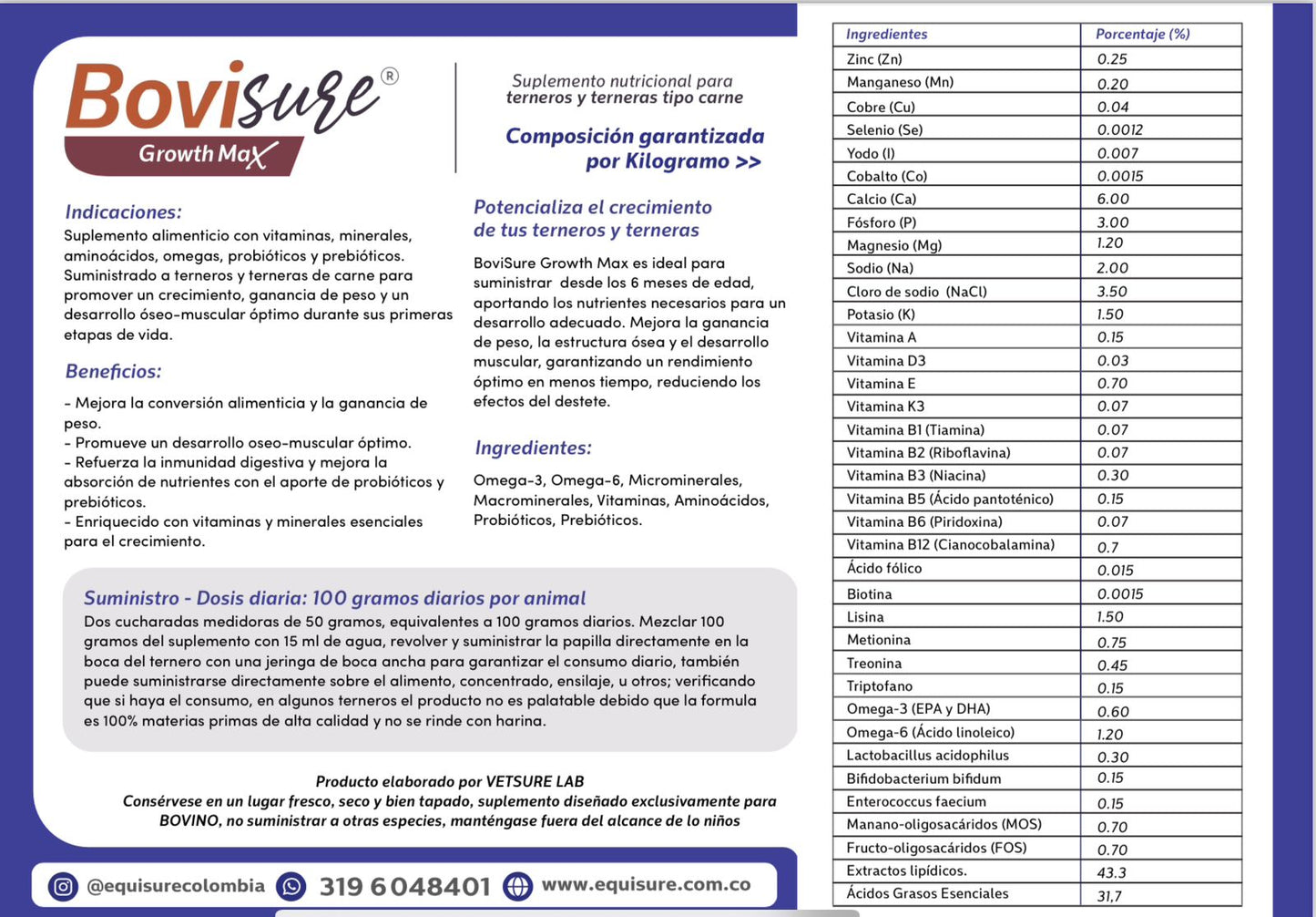 BOVISURE GROWTH MAX